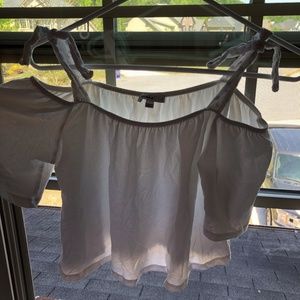 White off the shoulder crop top